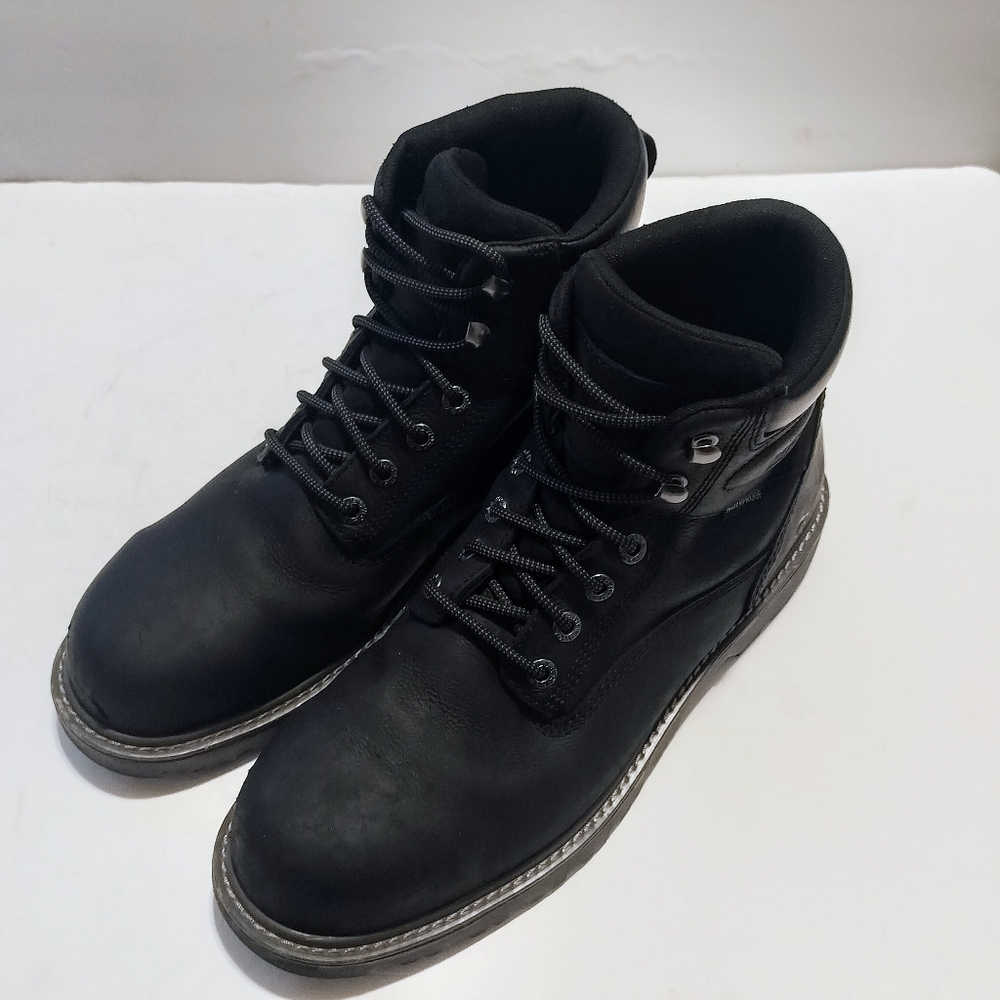 Wolverine W1069 Floorhand Black Leather Work Boot Sz 11.5M